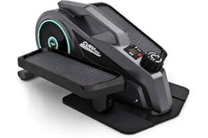 Bluefin Fitness Curv Mini | Seated Under Desk Elliptical Trainer | Pedal Exerciser Machine | Adjustable Resistance | Quiet Flywheel Motor | LCD Screen | Bluetooth