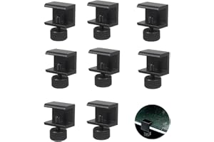 LZZEM 8Pcs 3D Printer Glass Bed Clips Aluminum Alloy Clips Adjustable Printer Clip Clamp Heated Bed Clip 3D Printer Glass Clips Clamps for Printer