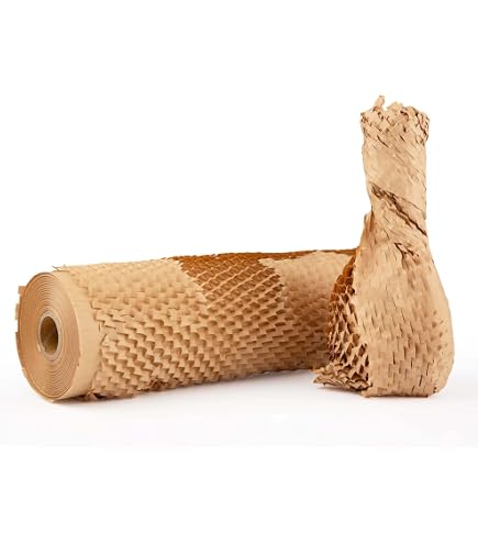Rotolo Carta Imballo A Nido D'ape 3D - 3 Pezzi, Alternativa Ecologica Al Pluriball Per Proteggere Oggetti