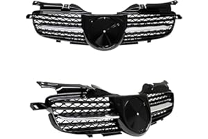 ‎DM AUTOTEILE DM Autoteile Kühlergrill Wabendesign Schwarz Chrom für SLK R170 97-04 im R171 Design