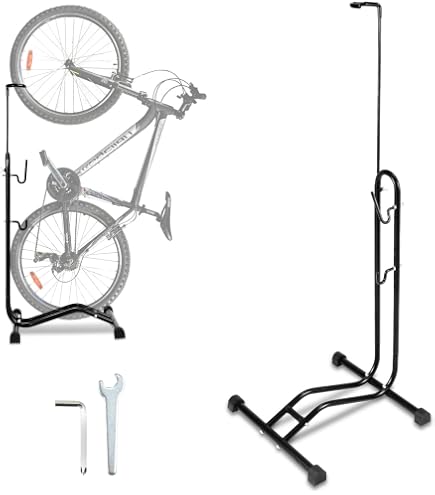 CONTEC Supporto Da Parete Per Bicicletta – Gancio Portabici In PVC, Fissaggio A Muro Incluso, Nero