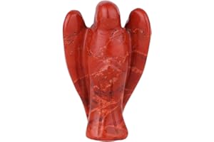 Morella Pierre avec ange gardien jaspe rouge 3,5 cm dans une pochette en velours