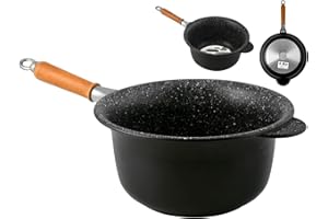 ANTIKARS ANTIK ANK610C26 Paiolo, Cm 26, Linea Nera con Manico Smontabile