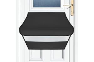 ANNMORE Attrape-lettres noir pour porte d'entrée, portes de garage, récupérateur de courrier pour cage de boîte aux lettres, boudin de porte de boîte aux lettres, cadeau de pendaison de crémaillère