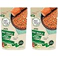 Eat Easy Ready To Eat Jain Pav Bhaji, 65gm (Pack of 2) | Just Add Water and Cook | Instant Food for Travel Vegetarian | No Preservatives | No Added Artificial Colours & Flavours | Healthy Travel Pack