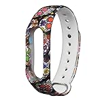 Malloom Patrón de moda joven TPU correa de reloj inteligente muñeca para Xiaomi Mi band 2
