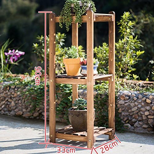 wysm Solid Wood Flower Shelves Wooden Floor Multi - Storey Flower Pots Balcony Living Room Interior Flower Racks