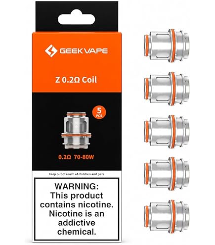 elfbar nachfüll pod läuft aus GEEKVAPE Z Series 0.2 Ohm Replacement Coils [Pack of 5]