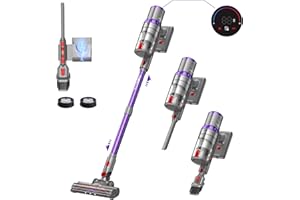 aonus A7 Bezprzewodowy odkurzacz 33000PA, Mocny odkurzacz bezprzewodowy z ekranem dotykowym, Detekcja Kurzu Autonomia 60 minut do domu Podłogi Dywany Sierść Zwierząt Domowych