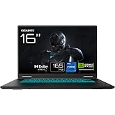 GIGABYTE GAMING A16 CTH Gaming Notebook, 16 inch 165Hz FullHD 16:10 IPS Display, Intel Core i7-13620H, NVIDIA GeForce RTX 5050,