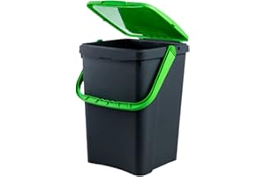 ECOPLAST Ecoplus ECP50 - Cubo de basura de 50 l, color verde