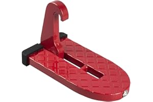 CATPAW Car Doorstep Foot Pegs Folding Ladder U Shaped Hook Pedal Easy Access to Rooftop with Safety Hammer Function Car Accessories for SUV, RV,Off-Road Vehicle