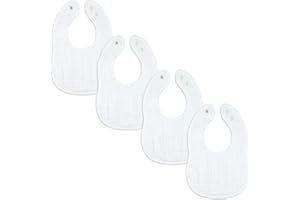 Comfy Cubs Muslin Baby Bibs, Drool Bibs, Adjustable with Easy Snaps, Teething & Drooling, Absorbent Bibs for Boys & Girls