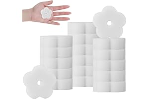 Vueinrg 18 Stück Ölabsorbierender Schwamm Whirlpool Wiederverwendbarer Pool Whirlpool Schwamm Ölabsorbierender Schaumschwamm Absorber für Pool, Spa Und Schwimmbad Gebrauch (Blumenform)