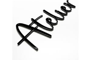 ‎CODIARTS. codiarts. Türschild 3D | Toilettes | Bain | Bureau| Atelier | Cuisine | Acrylglas Laser geschnitten | selbstklebend (Atelier)