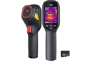 HIKMICRO E1L Compact Thermal Imaging Camera, 160 x 120 IR Resolution/19200 Pixels, 25Hz Refresh Rate, Portable Handheld Infrared Thermal Imager with Laser Pointer, -20 °C ~550 °C Temperature Range