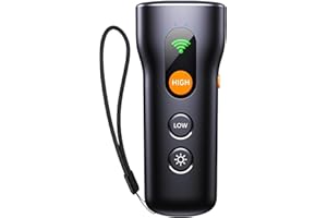 Mldnld Rechargeable Ultrasonic Anti Bark Device for Dogs - Stop Barking with 32ft Range, Safe & Effective Dog Training Tool, Portable Bark Control Device for Indoor Outdoor Use (Black1)