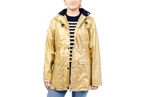 Breizh Ocean - Ciré Femme Imperméable - du XS au 4XL - Création Française GUIDEL - Manteau Femme à Capuche - Veste Imperméable avec Couture Impermeable