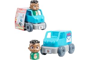CoComelon, Veicolo con Figurina, 4 pezzi, Costruzione di Mattoni, Modello Cody Camion Posta, Giocattolo per Bambini da 18 Mesi, CCM132