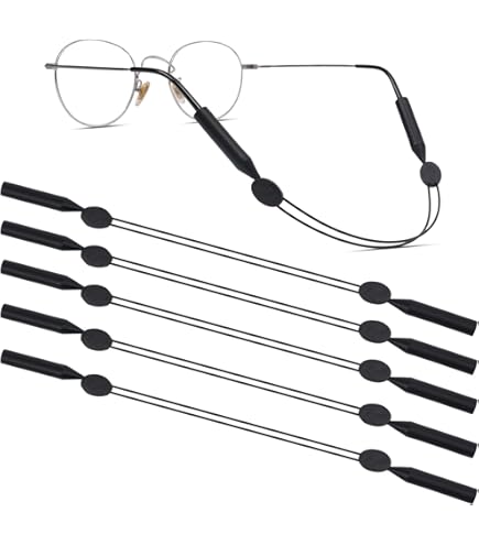 4 Cinturini Reggimenti Per Occhiali Da Sole - Regolabili, In Acciaio E Silicone, Per Sport E Outdoor - Foto 5