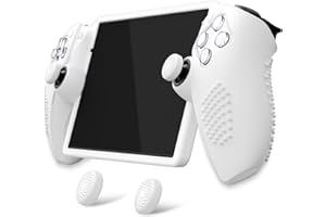 PlayVital Silikonowe Etui Ochronne do PS Portal z Thumbstick Grip Cover,Pokrowiec Console do PS Portal,Akcesoria do PS Portal-Biały