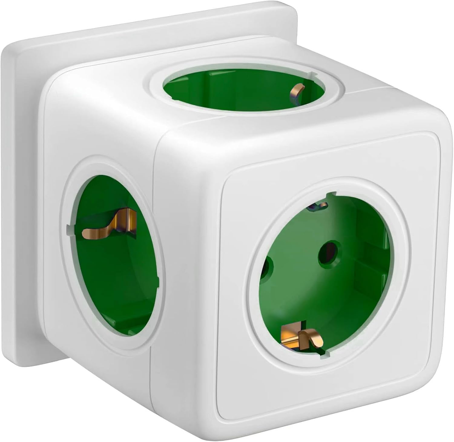 3680W Ladrón Enchufes Multiples,5-en-1 Cubo Enchufe, Power Cube Enchufe Multiple Cubo Enchufes Múltiples Pared, Wall Ladron Enchufes Compatible con Kitchen, Hogar, Cocina