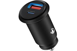 CREAPICO Ładowarka Samochodowa USB C, Adapter USB z Zapalniczką 2 Porty 38W, Gniazdo USB z USB C(PD) i USB A(QC), Kompatybilna z Telefonami (Samsung Galaxy S24/S23, iPhone, Google Pixel), Tabletami