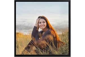 Ditwis 30x30 Picture Frame Black, Classic Square Picture Frame 12x12 inch for Living Room, Bedroom and Office, Wall or Desk Display