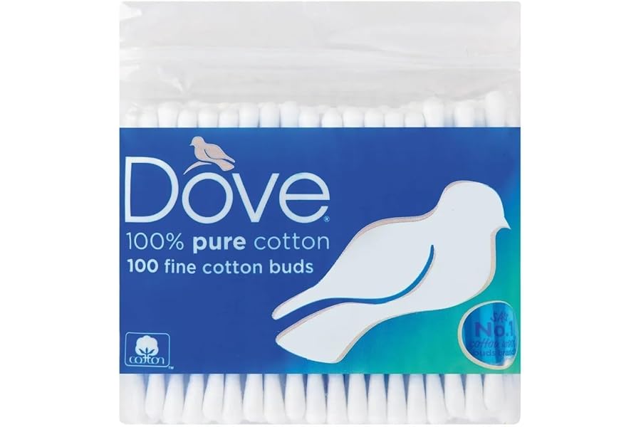 Dove Cotton 100 Earbuds in Bag