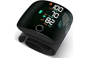 JOYYKO Blood Pressure Monitors, Automatic Wrist Blood Pressure Monitor, Blood Pressure Machine, Touch Screen Large Screen& Automatic Voice & 3-Color LED Backlight for Home Office Travel Use