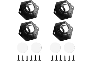 Flintronic 4 stycken små möbelhjul, 20 mm självhäftande roterande hjul, 360 graders möbelhjul, med skruvar och självhäftande