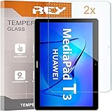 Pack 2x Pellicola salvaschermo per HUAWEI MEDIAPAD T3 10", Pellicole salvaschermo Vetro Temperato 9H+, di qualità Premium Tab