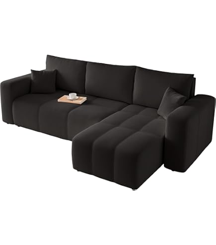Canapé 3 Places Convertible Avec Ports USB/Type-C – Velours, étagères Latérales, Repose-pieds Et Rangement – Gris Ou Beige