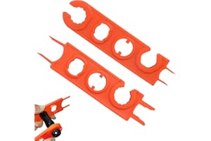 PRZRAO Upgrade 2 Stück Schlüssel Solar Schraubenschlüssel Werkzeug,MC4 Solarstecker Montage Werkzeug,Spanner Wrench Steckverbindungschlüssel Set, Steckbarer Entriegelungswerkzeug für Steckverbinder-Orange