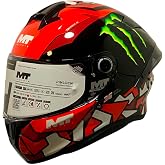 MT Helmets Targo S DESIGNED Piqueras Monster Gloss &ndash; Full Face Motorcycle Helmet Approved 22.06