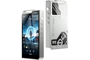 HiBy R4 Odtwarzacz MP3 Android z Bluetooth i WiFi, wbudowany 4DAC Android12, obsługuje odtwarzanie, DSD PCM MQA z wtykiem 4,4 mm (balanced) i pamięcią 32 GB (srebrny)