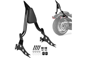 AUFER 22" Motorcycle Rear Passenger Backrest Sissy Bar With Back Rest Pad Compatible With For Softail Fat Boy FLFBS 114 FLFB 107 2018-2023 Softail Breakout FXSB FXBR 2013-2023