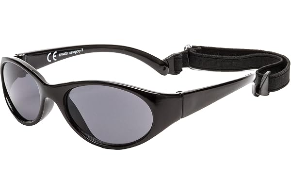 Kiddus Lunettes de Soleil Enfant 2-4 Ans Fille Garçon, Polarisées UV400 CAT3, Monture Flexible avec Bande Néoprène Réglable, Normes CE ISO REACH