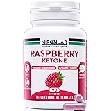 MIRONLAB Raspberry ketone pure – Alto dosaggio : 1200mg Testato | Chetoni esogeni di lampone | Ideale dieta keto & gestione d