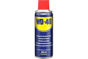 WD-40 • Produit Multifonction • Aérosol • Sans Silicone • Non Conducteur • Compatible Plastiques, Caoutchoucs, Tous Métaux