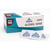 AQUA Alkoll&uuml; Islak Mendil 100 Adet Paket Steril Temizlik Mendili, Alkollu Swap