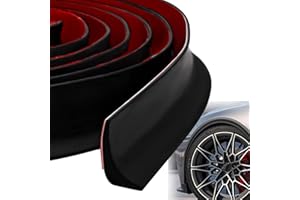 MHDJQ Protector Guardabarrosse Universales Coche Extensión de Guardabarros 3metros Guardabarros Coche Universales para Protector y Decoración de Automóviles Goma Negro (3 Meters)