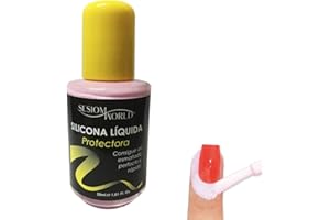 Sesiomworld Silicona Líquida Protectora de Cutículas en Esmaltado Antimanchas, 30 ml 1 Unidad 80 g