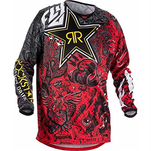 Preisvergleich Produktbild Fly Racing Jersey Kinetic Rockstar Rot Gr. XXL