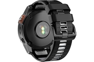 U-LIMVE Watch Strap for Garmin Fenix 6 Pro/Fenix 6/Fenix 7/Fenix 7 Pro/Fenix 5/Epix Pro 47mm, 22mm Silicone QuickFit Replacement Bands for Garmin Forerunner 965/955/945/935