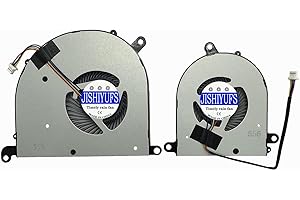 JISHIYUFS Nouveau CPU+GPU Ventilateur de Refroidissement pour MSI Modern PS63 8RC PS63 8M MS-16S1 MS-16S2 Series BS5005HS-U3J 16S1-CPU BS5005HS-U3I 16S1-GPU DC5V 0.50A
