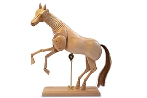 Honsell Bambola a Forma di Cavallo, in Legno Duro, 30 cm, con Superficie Finemente levigata e lucidata, Multicolore