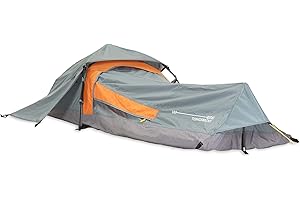 LUMALAND Where Tomorrow - Tienda emergente para 1 Persona - Rectangular - 220 x 80 x 50 cm - Camping Festival - Ultraligera, Ahorra Espacio, Impermeable, Resistente al Agua