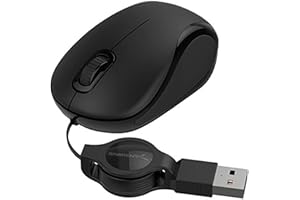 ‎SABRENT Sabrent Maus, USB Maus mit Kabel, kleine Computer Maus,(1200 DPI) Optische Mini Kabelgebundene Maus for, PC, Gaming, Desktop, Mac, Laptop, mackbook, ideal für unterwegs, Schwarz (MS-OPMN)