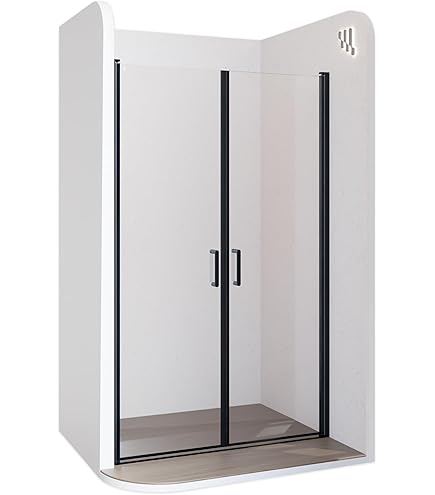 Home Deluxe Duschabtrennung LAVEA - Milchglas 90x195 Cm Mit Soft-Close